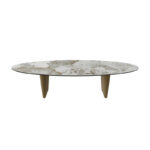 Goliath Coffee Table with Bronze legs & Calcatta Marble Top