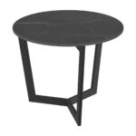 Tamara Laque Side Table - Marquina Marble