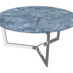 Tamara Stainless Steel Coffee Table - Blue Onyx
