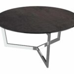 Tamara Stainless Steel Coffee Table - Steel Ceramic