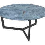 Tamara laque coffee table - Blue Onyx Marble