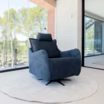 Abel recliner and swivel chair from Fama