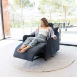Abel recliner and swivel chair from Fama