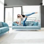 Small Blue Sofa