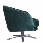 Komba - Green Velvet Swivel Tub Chair