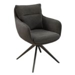Belfast Swivel dining chair - Charcoal