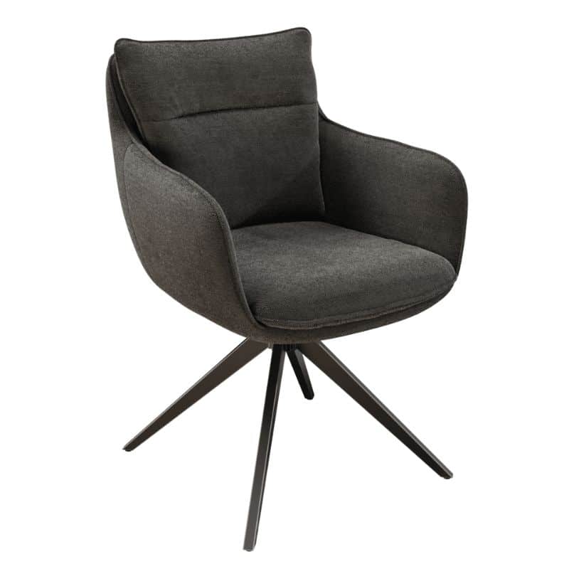 Belfast Swivel dining chair - Charcoal