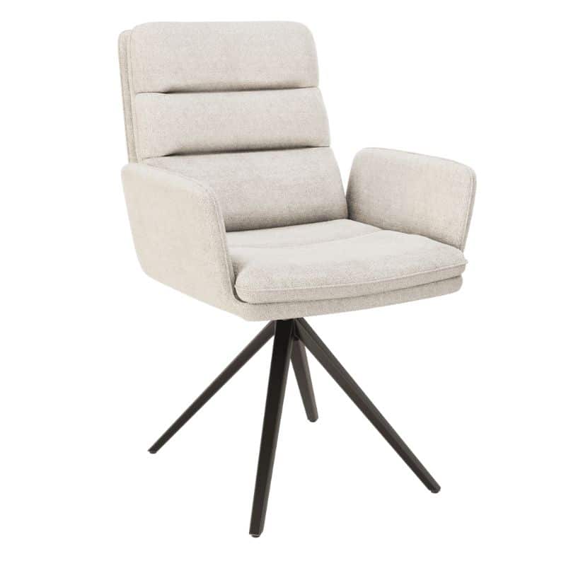 Helsinki swivel dining chair - Off-White