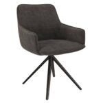 Amsterdam Swivel Dining Chair - Charcoal