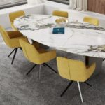 Amsterdam Swivel Dining Chairs - Yellow set of 6