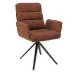 Helsinki swivel dining chair - Terracotta