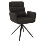 Helsinki swivel dining chair - Charcoal