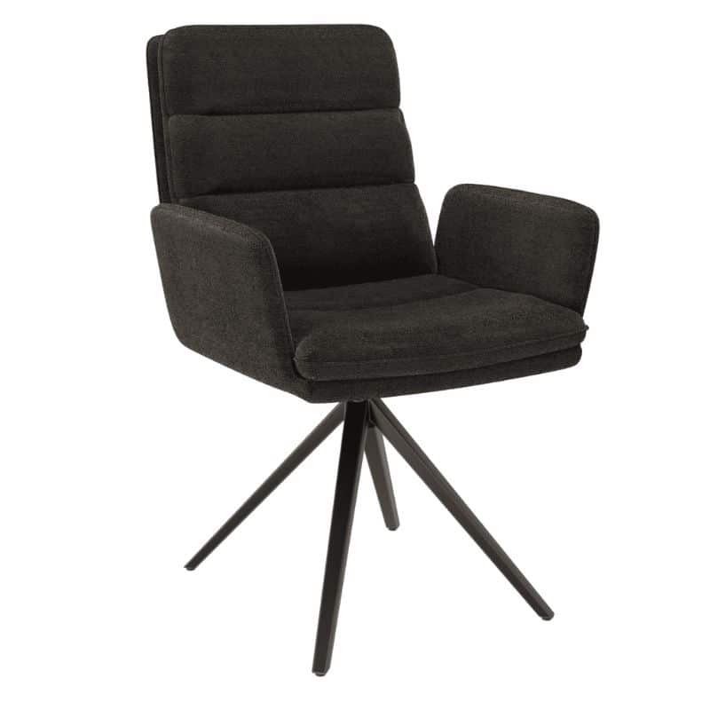 Helsinki swivel dining chair - Charcoal