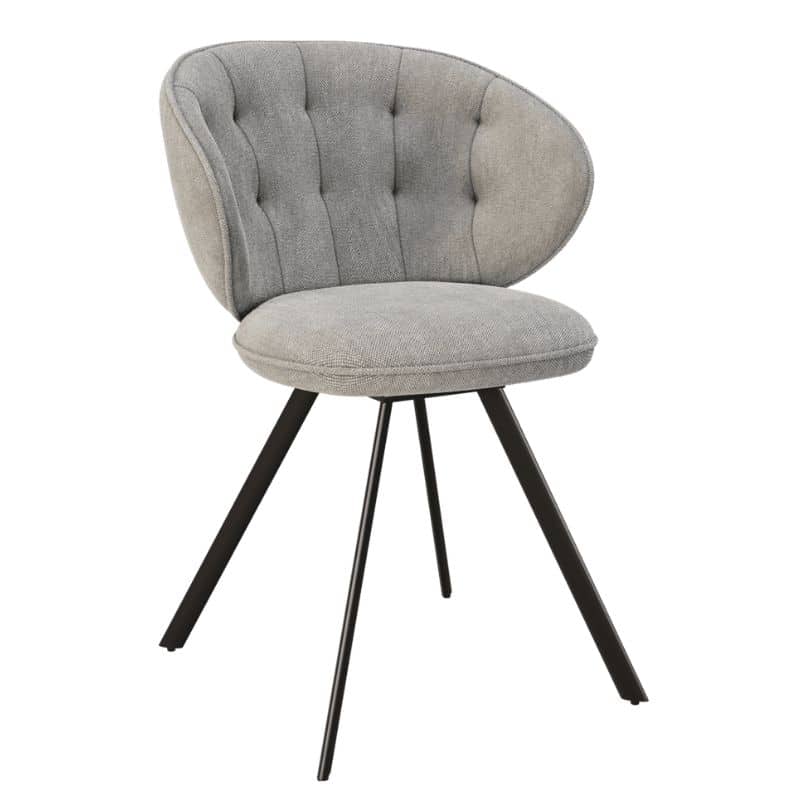 Nottingham Swivel Dining Chair - Light Grey
