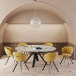 Nottingham Swivel Dining Chair - Ochre