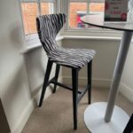 Helga Bar Stool in Zebra - Clearance Model