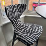 Helga Bar Stool in Zebra - Clearance Model