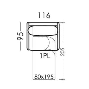 Bopy Armchair Bed Dimensions