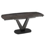 Bellagio Dining Table Dark Steel Ceramic