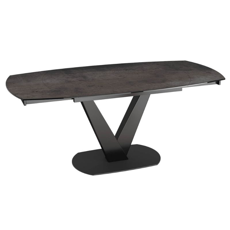 Bellagio Dining Table Dark Steel Ceramic