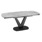 Bellagio Dining Table Silver Ceramic