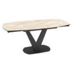 Bellagio Dining Table Travertine Ceramic