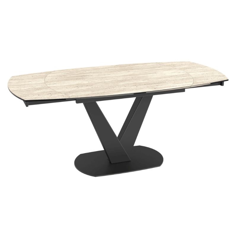 Bellagio Dining Table Travertine Ceramic