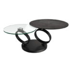 Eolia Coffee Table - Dark Steel Ceramic