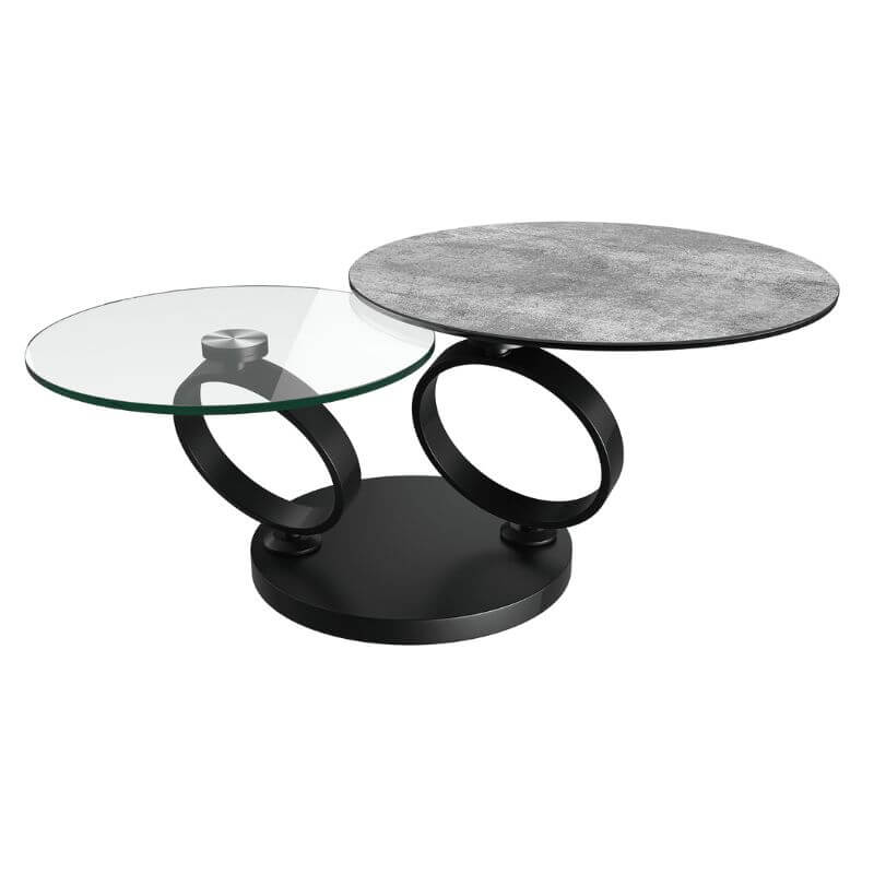 Eolia Coffee Table - Silver Ceramic