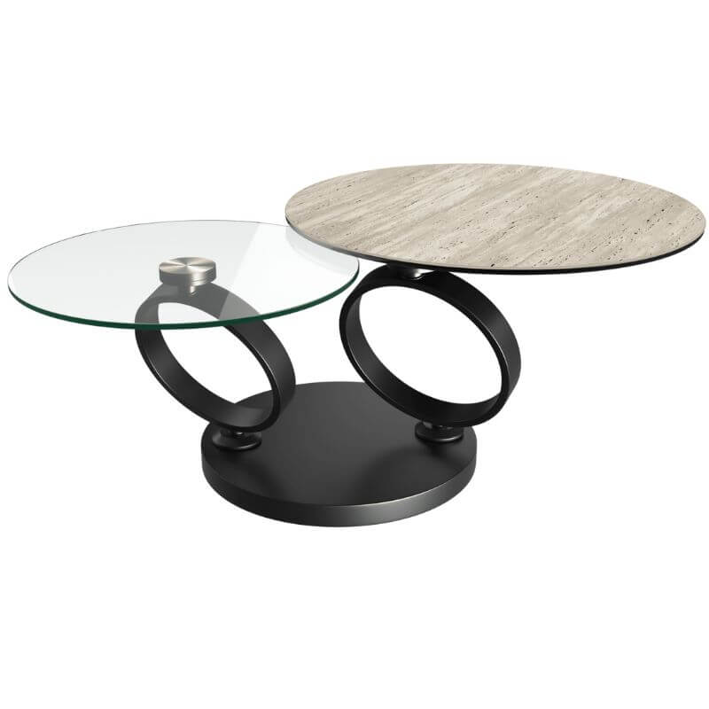 Eolia Coffee Table - Travertine Ceramic