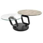 Ozone rotating Ceramic Coffee Table - Travertine