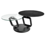 Ozone rotating Ceramic Coffee Table - Titanium
