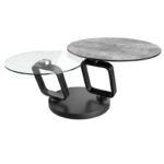Ozone rotating Ceramic Coffee Table - Silver
