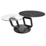 Ozone rotating Ceramic Coffee Table - Marquina Marble
