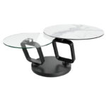 Ozone rotating Ceramic Coffee Table - Matt Marble