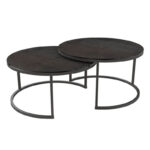 Dolce Vita Coffee Table - Dark Steel