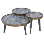 Genoa Ceramic Coffee Table - Blue Onyx Marble