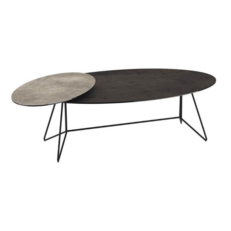 Genoa Coffee Table - Dark Steel