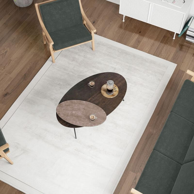 Genoa Coffee Table - Dark Steel