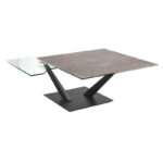 Granada Rotating Top Coffee Table - Argile