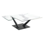 Granada Rotating Top Coffee Table - Matt Marble