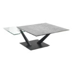 Granada Rotating Top Coffee Table - Silver