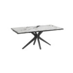 Influence Extending Dining Table - Fiorentino Marble Top 1