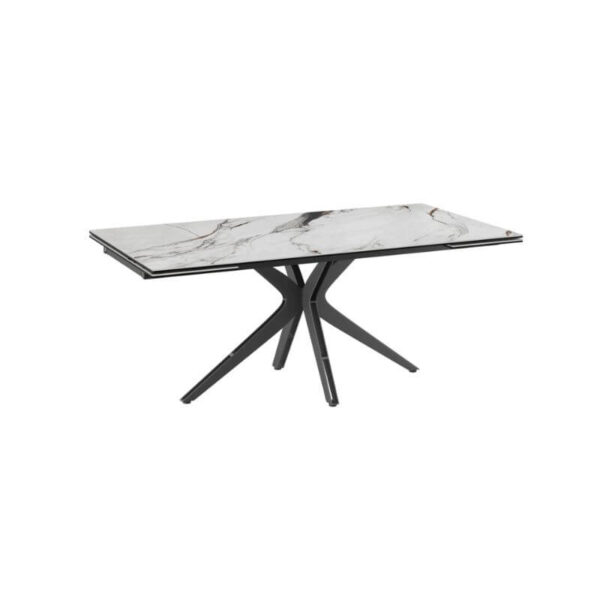 Influence Extending Dining Table - Fiorentino Marble Top 1