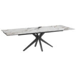 Influence Extending Dining Table - Fiorentino Marble Top
