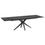 Influence Extending Dining Table - Titanium Top