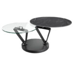 Polaris Swivel Top Coffee Table - Marquina