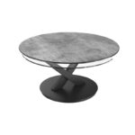 Riviera Swivel Top Ceramic Coffee Table - Silver
