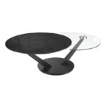 Riviera Swivel Top Ceramic Coffee Table - Titanium