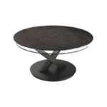 Riviera Swivel Top Ceramic Coffee Table - Titanium